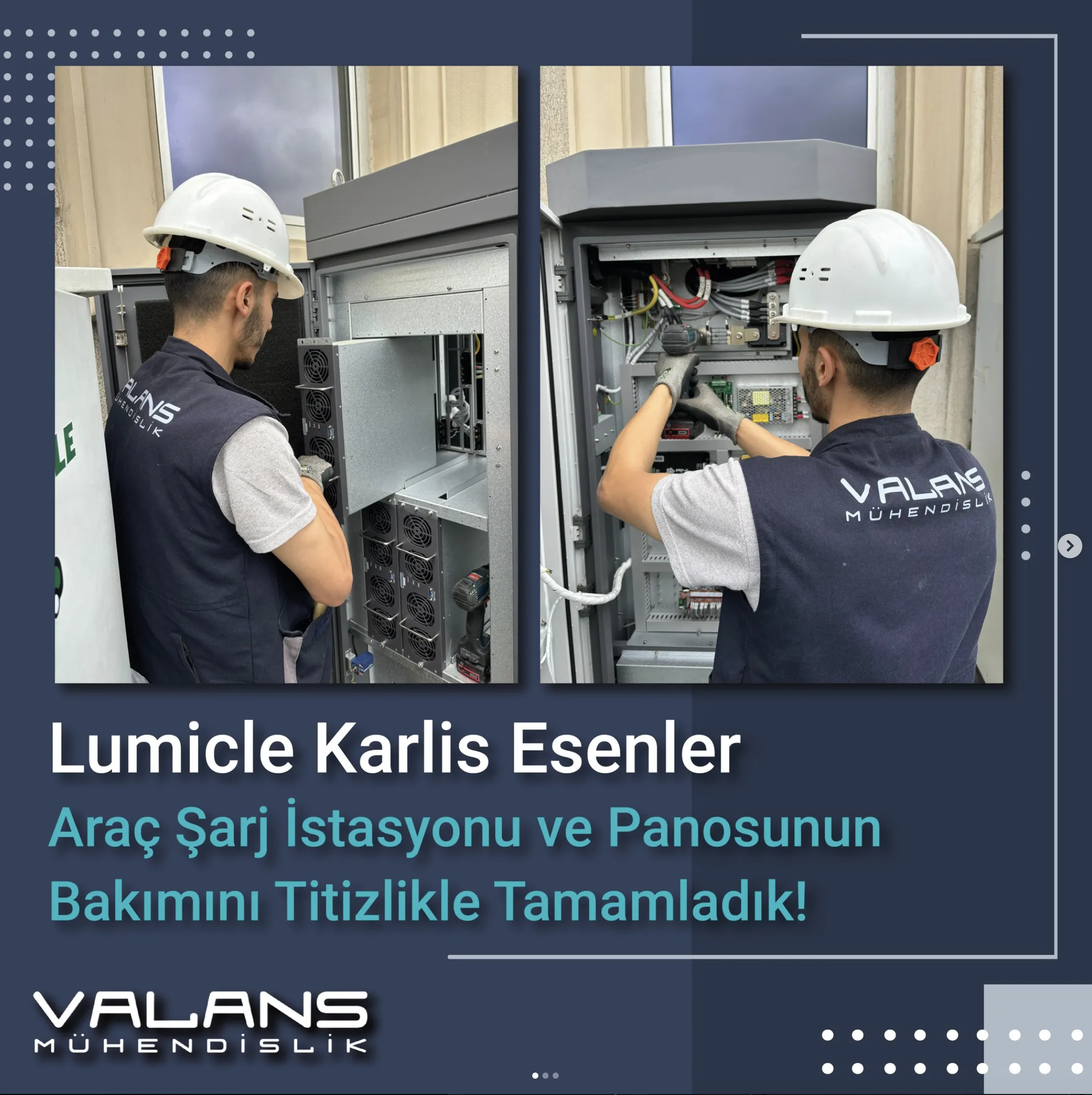 Lumicle Karlis Esenler Araç Şarj İstasyonu ve Panosunun Bakımını Titizlikle Tamamladık!