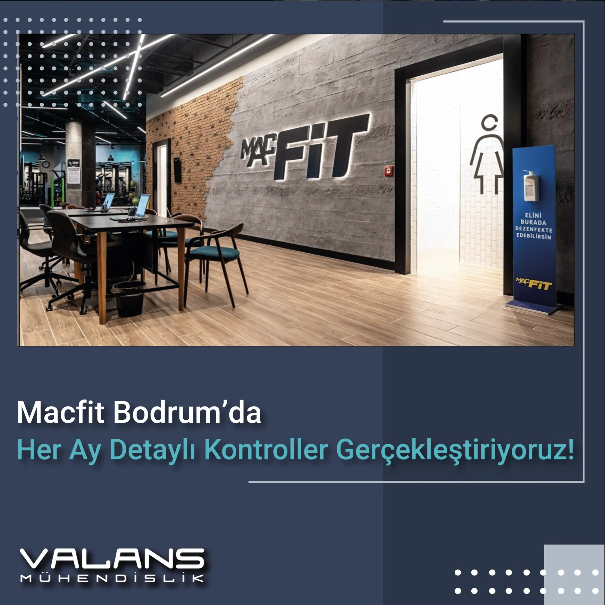 Macfit Bodrum'da her ay gerçekleştirdiğimiz kapsamlı bakım ve kontrol çalışmalarımızı başarıyla sürdürmeye devam ediyoruz.