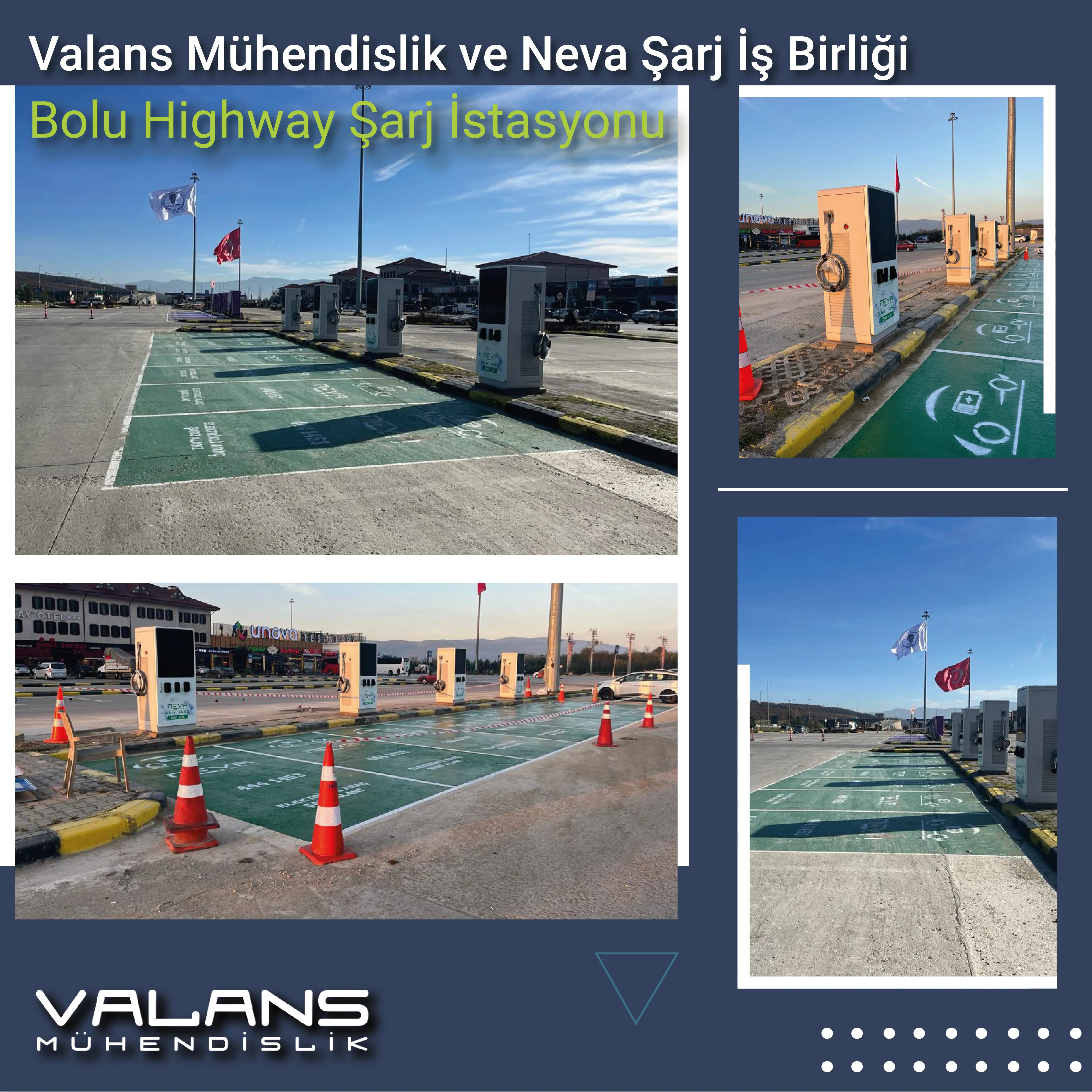Neva Şarj İş Birliği Bolu Highway Şarj İstasyonu